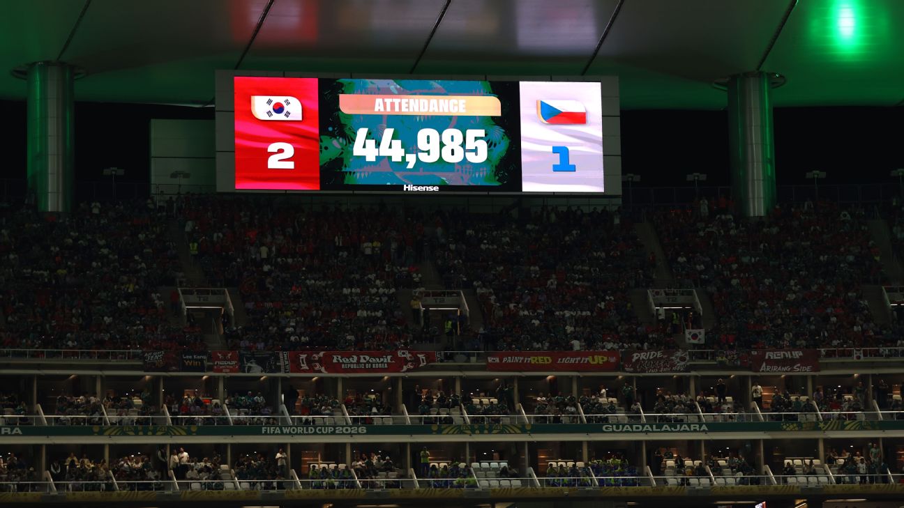 FIFA为44985上座数据力辩：韩国vs捷克赛场空座之谜